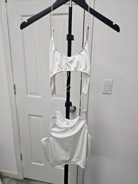 White skimpy exotic dance dress - Size Medium